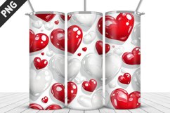 Valentines Love Skinny Tumbler PNG Wrap| Valentines Tumbler Product Image 4