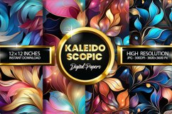 Kaleidoscopic Digital Papers - 04 Variations Product Image 1