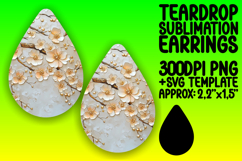 Bold Teardrop Design for DIY Projects , 3D Flower Product Image 1