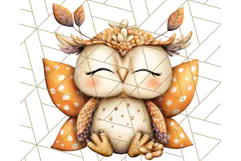 Fall Fairy Animal Clipart PNG, Woodland Creatures With Wings Product Image 3