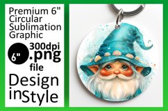 Dreamland Dwellers: Watercolor Gnome Circle Design Design Product Image 1