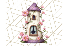 Princess Castle Clipart PNG, Enchanted Garden Artwork Product Image 3