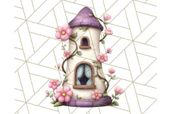 Princess Castle Clipart PNG, Enchanted Garden Artwork Product Image 3
