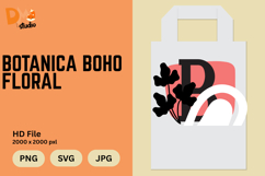 Botanica Boho Floral Monogram Product Image 1