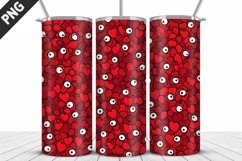 Valentines Love Skinny Tumbler PNG Wrap| Valentines Tumbler Product Image 4