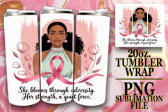 Joyful Memories 20oz tumbler wrap, Cancer Product Image 1