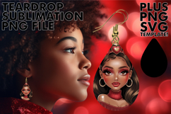 Timeless Teardrop Earrings GIFT IDEAS, Afro Girl Product Image 1