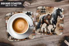 Farm Animals Square Coaster PNG Bundle, Farm Animals PNG Product Image 17