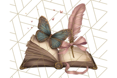 Vintage Butterfly PNG Clipart, Fairytale Cottagecore Images Product Image 3