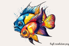Summer Sea Animals Clipart PNG Product Image 1