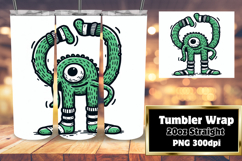 FLAWLESS 20oz Tumbler Graphic , Monster Product Image 1