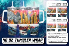 Golden Paradise Tumbler Wrap: Glitter Sublimation,Spring Product Image 1
