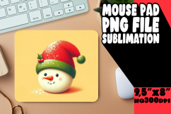 Timeless Desk Pad Sublimation, Snowman Product Image 1