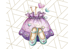 Ballerina Clipart PNG, Cute Ballet Girl Illustration Art Product Image 3