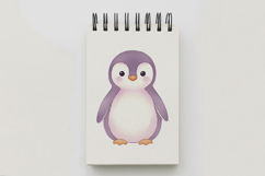 Adorable Baby Penguin Arctic Bird Ocean Animal PNG Summer Product Image 4