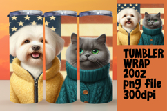 RADIANT 20oz Tumbler Graphic for Gifts , Dog and cat Product Image 1