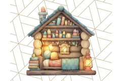 Cozy Cabin Critters Clipart PNG, Fall Animal Png Product Image 3