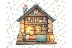 Cozy Cabin Critters Clipart PNG, Fall Animal Png Product Image 3