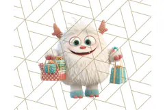 Holiday Yeti Village PNG Clipart, Cute Winter Clip Art Product Image 3