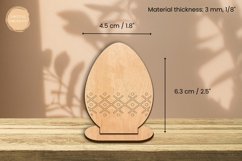 Coloring Easter Egg Laser Cut | Glowforge | SVG Product Image 3