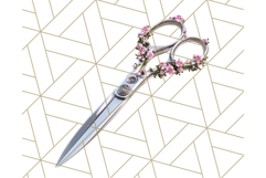 Floral Sewing Clipart PNG Vintage Sewing Elements Needlework Product Image 3