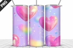 Valentines Love Skinny Tumbler PNG Wrap| Valentines Tumbler Product Image 4
