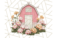 Vintage Cottagecore Barn PNG Clipart, Farmhouse Style Product Image 3