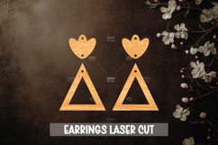 Summer Style Laser Cut Earrings SVG File Product Image 1