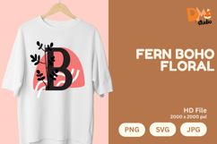 Fern Boho Floral Monogram Product Image 1