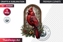 Traditional Christmas Clipart PNG, xmas sublimation, santa Product Image 1