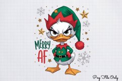 Funny Christmas Duck Sublimation Clipart PNG Product Image 1