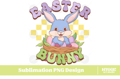 Easter Bunny Sublimation PNG Chick Farm Hip Hop Spring Joy Product Image 1