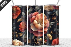 Rose Flowers Tumbler Wrap | Sublimation Design | Tumble PNG Product Image 4