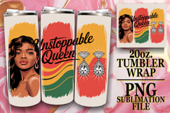 Radiant Memories 20oz tumbler wrap, Juneteenth Product Image 1