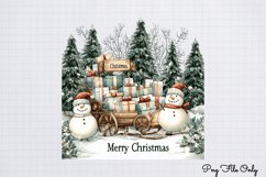 White Rustic Christmas Clipart PNG Product Image 1