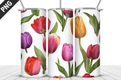 3D Flowers Tumbler Wrap | Sublimation Design | Tumble PNG Product Image 4