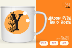 Heirloom Petal Boho Floral Monogram Product Image 1