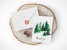 Watercolor Forest, Tree Clipart PNG, landscape clipart Product Image 6