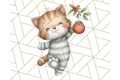 Christmas Pets in Pajamas Clipart PNG, Christmas Png Clipart Product Image 3