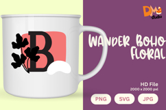 Wander Boho Floral Monogram Product Image 1
