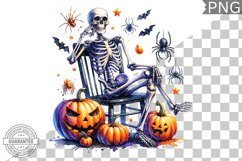 Halloween Skeleton Sublimation Bundle - High Quality PNG Product Image 4