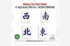 Mahjong Tiles Clipart Bundle | 41 PNG Files Product Image 8