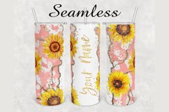 Sunflower Cheetah Agate 20oz sublimation design tumbler Product Image 1