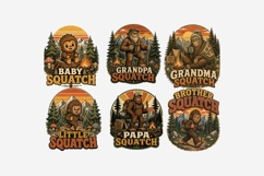Bigfoot Family Clipart Bundle Product Image 7