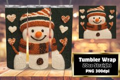 20oz Tumbler Template for Any Occasion , Snowman Product Image 1