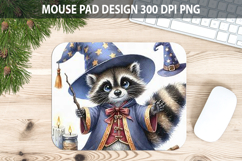 Watercolor Raccoon Mouse Pad Sublimation - Animal PNG Product Image 1