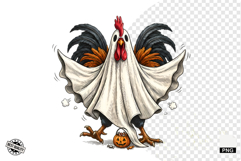Halloween Ghost Chicken PNG Product Image 1