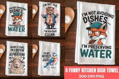 Funny Kitchen Dish Towel Sublimation Bundle PNG Product Image 4
