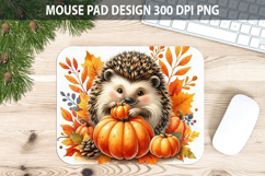 Hedgehog Mouse pad Sublimation - Halloween Animal PNG Design Product Image 1