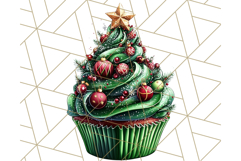 Christmas Cupcake PNG Clipart, Cute Food PNG, Holiday Treat Product Image 3